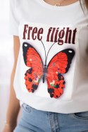 Bluzka Free Flight biała