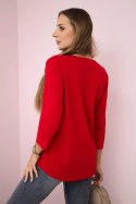 Bluzka z nadrukiem Summer Girl czerwona