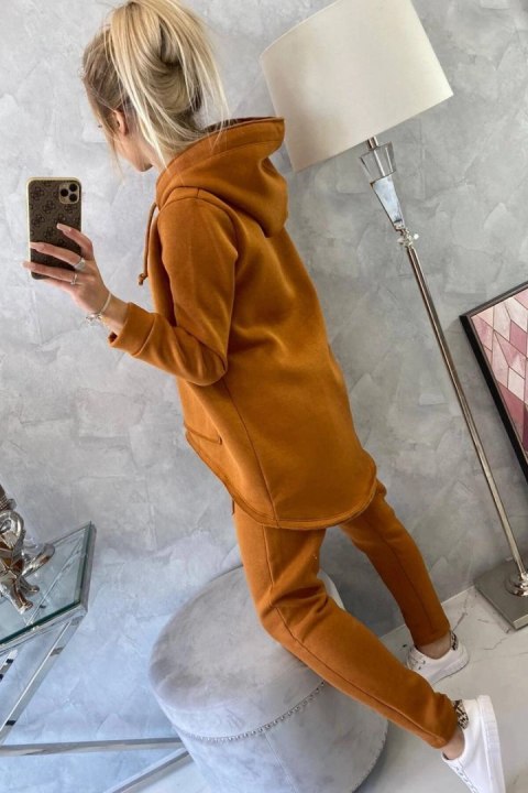 Komplet ze spodniami Baggy camelowy
