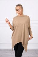 Bluza z nadrukiem skrzydeł camelowa