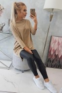 Bluza z nadrukiem skrzydeł camelowa