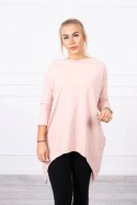 Bluza z nadrukiem skrzydeł pudrowy róż