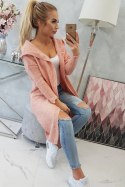 Sweter z kapturem jasny różowy