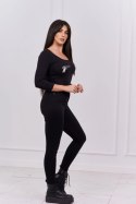 Bluzka body z nadrukiem pistoletów czarna