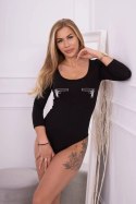 Bluzka body z nadrukiem pistoletów czarna