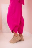 Komplet new punto bluza + spodnie fuksja