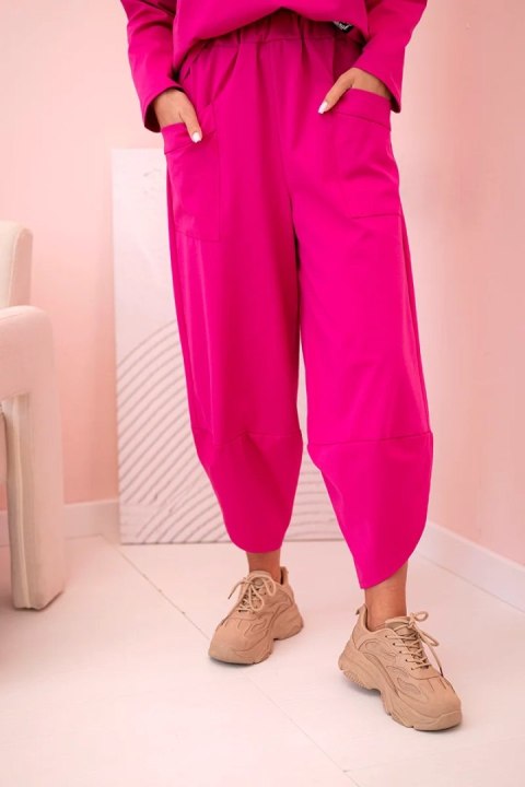 Komplet new punto bluza + spodnie fuksja