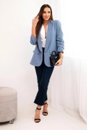 Marynarka z klapami elegancka jeansowa