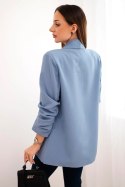 Marynarka z klapami elegancka jeansowa