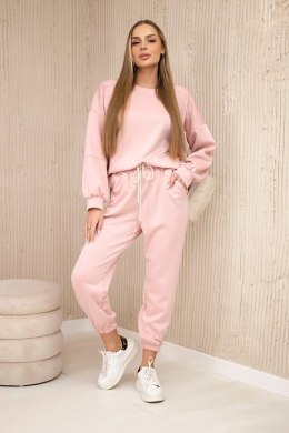 Komplet bluza + spodnie masełko pudrowy róż