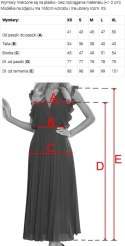 479-13 NINA elegancka sukienka z kopertowym dekoltem, rękawkiem i paskiem - beżowa z brokatem