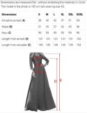 309-12 AMBER elegancka długa koronkowa suknia z dekoltem - kolor CHABROWY