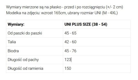 654-3 Długa połyskująca sukienka plus size z dekoltem i transparentnym rękawkiem - błękitna